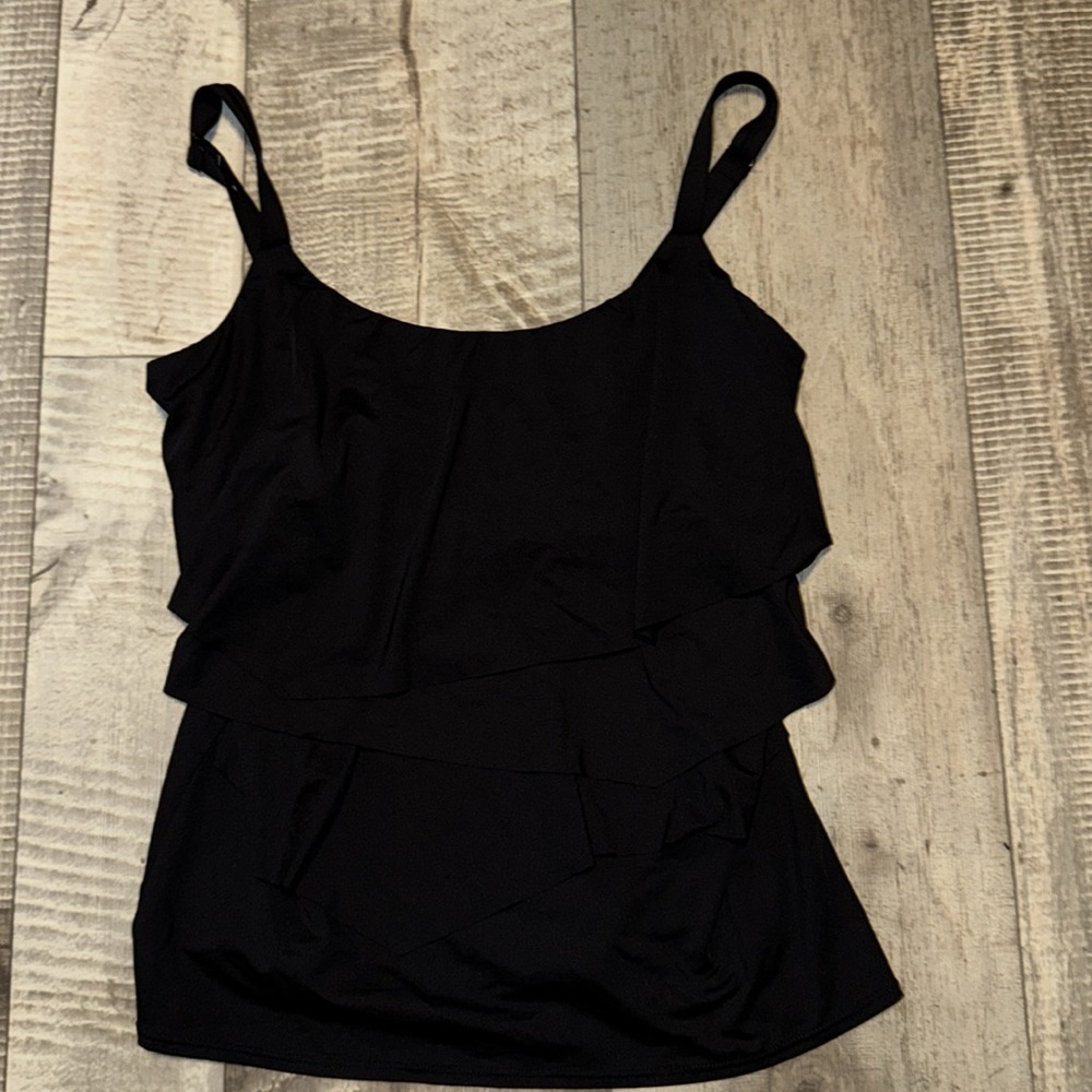 Coco Reef Black Bra-Sized Swim Top size 34D‎